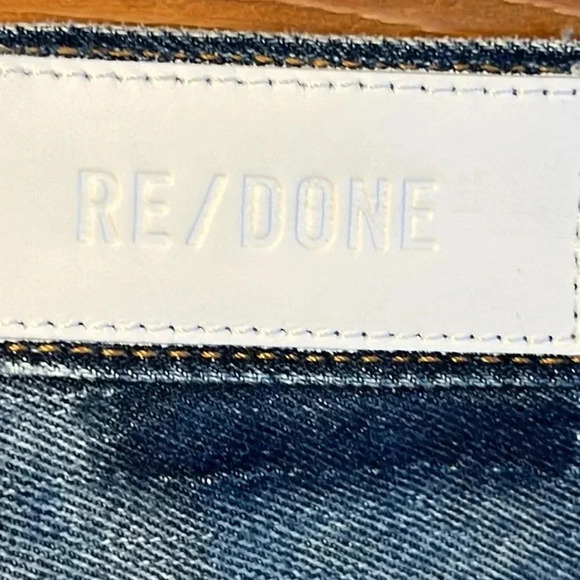 Re/Done Blue Flare & Wide Leg Jeans - Picture 9 of 11